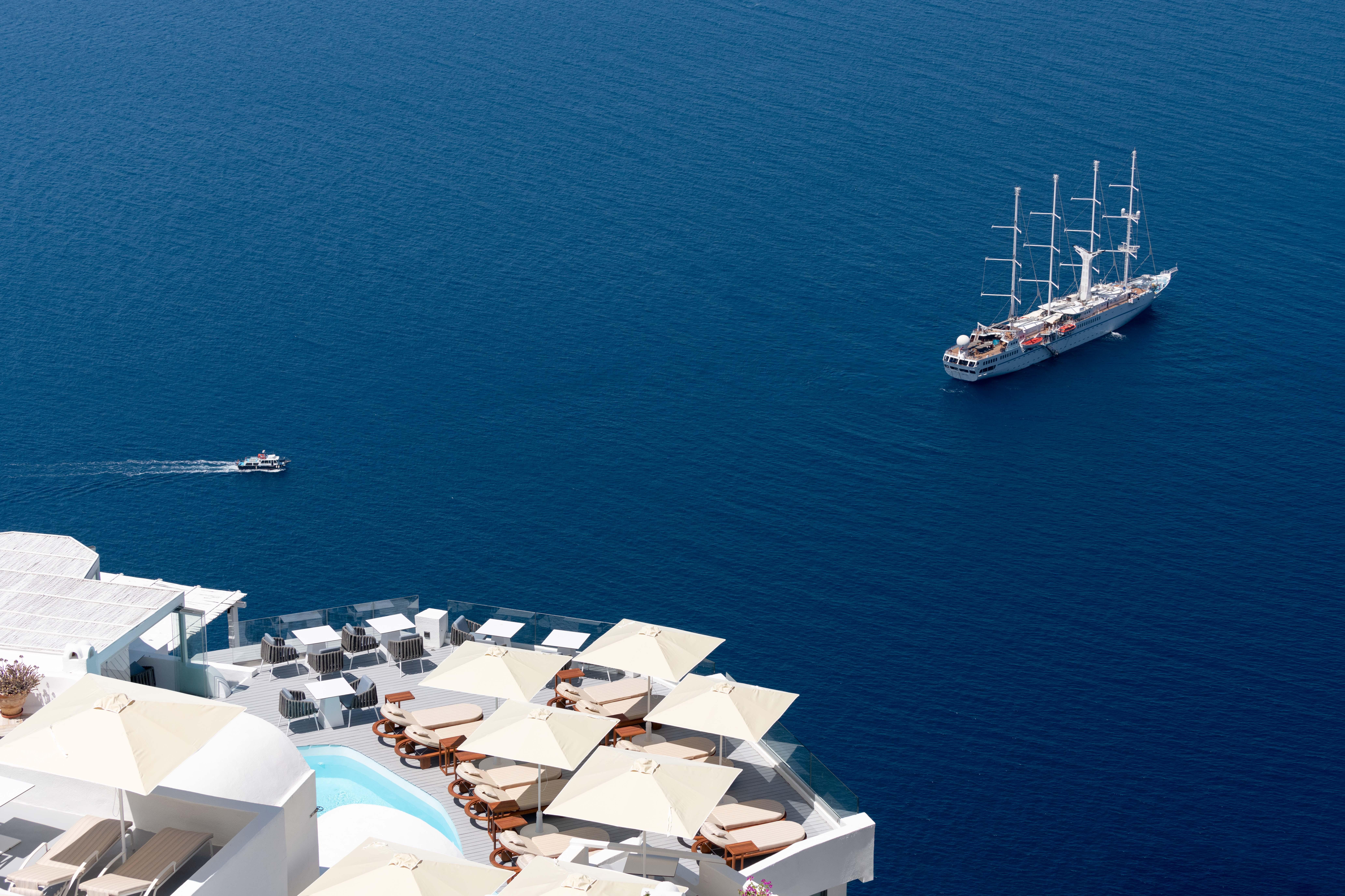 Sun Rocks Boutique Hotel (Adults Only) Firostefani Dış mekan fotoğraf